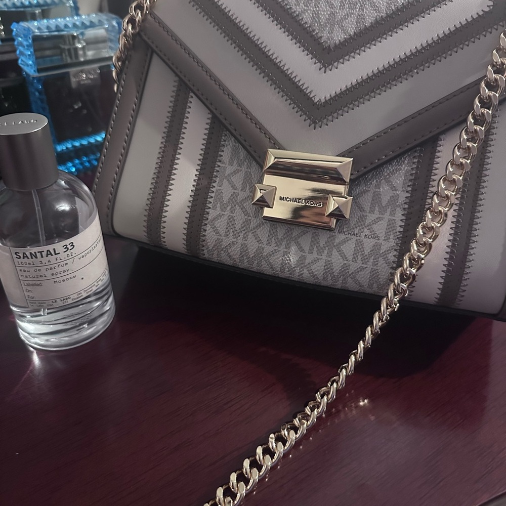 Michael Kors Two-Tone Gray Shoulder Bag